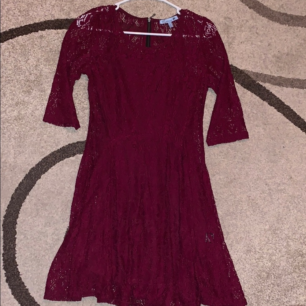 Maroon dress!